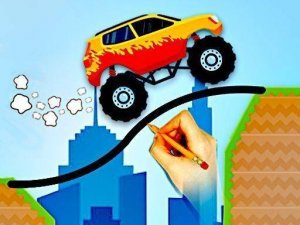Sketch & Cross: Vehicle Bridge Builder
