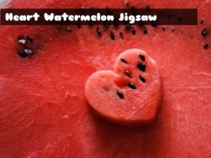 Heart Watermelon Jigsaw Puzzle Game