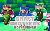 Craft Bros Boy Runner - 3D Parkour Adventure Online Game
