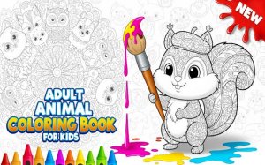 Adult Animal Coloring Book for Kids - Free Online Coloring Game