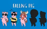 Falling Pig - Gravity Adventure Online Game